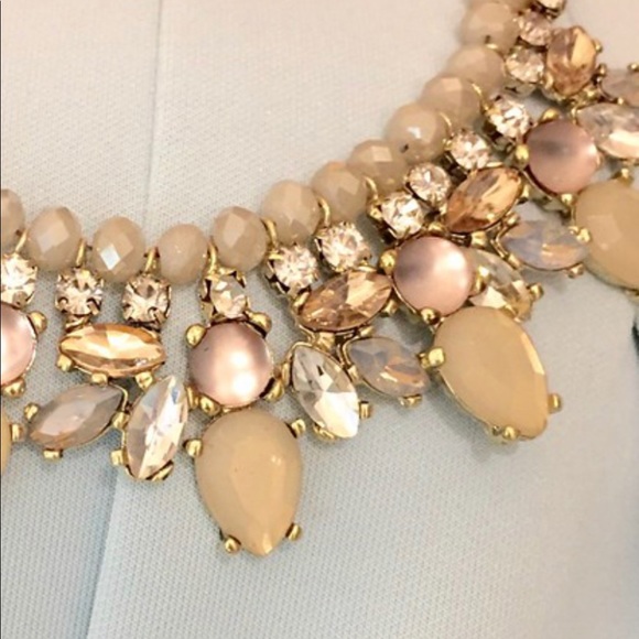 LOFT NEUTRAL RONDELLE CHAN STATEMENT NECKLACE - Picture 2 of 9